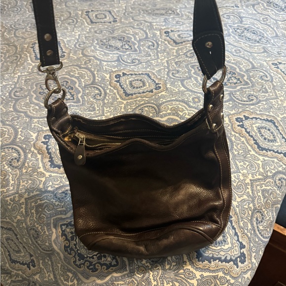 Roots brown leather hobo bag - Picture 3 of 6